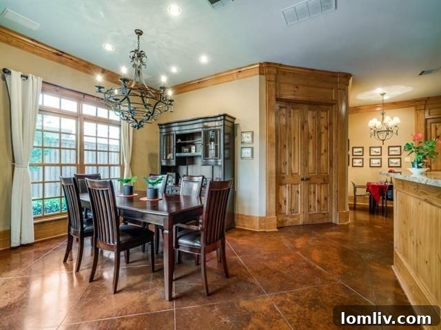 Inviting breakfast nook, perfect for casual meals or morning coffee