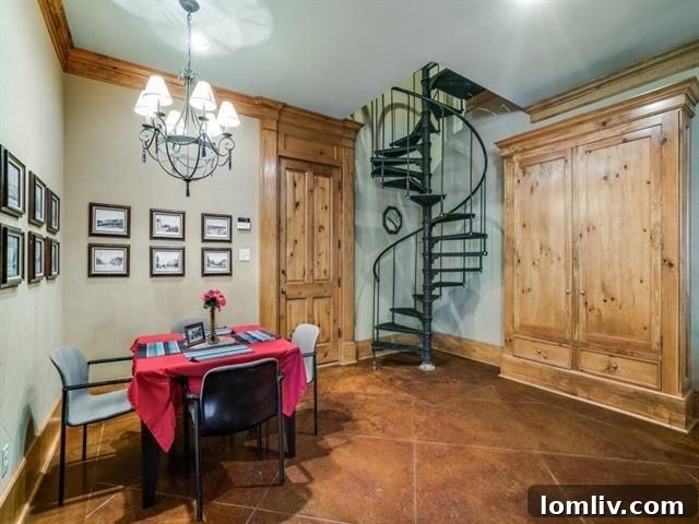 Grand staircase leading to the upper level bedrooms