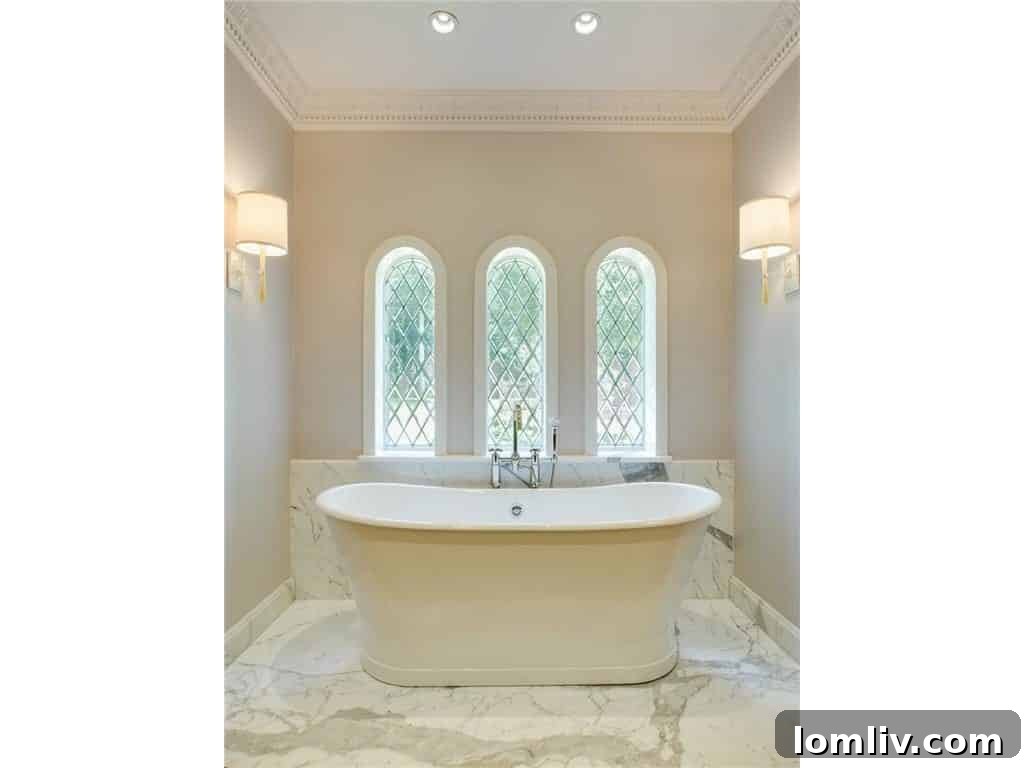 Carrera Marble Countertops and Double Vanity