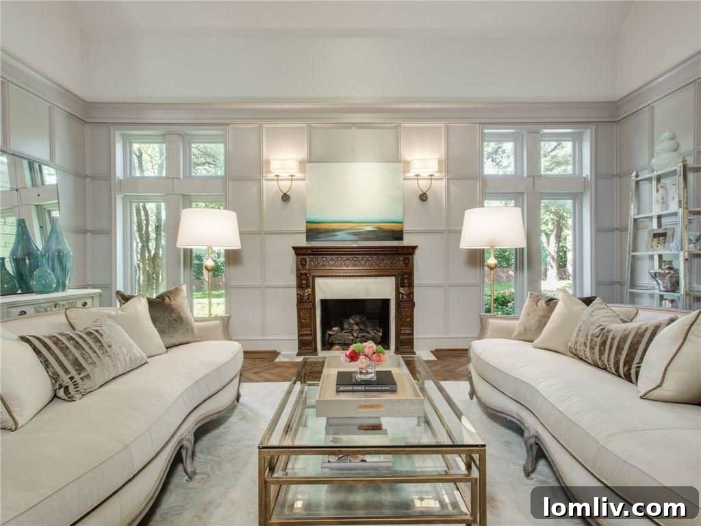 Elegant Living Room with Architectural Details