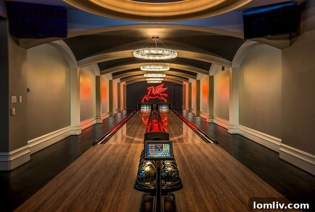Indoor Bowling Alley, a Unique Other Room by Westchester Homes