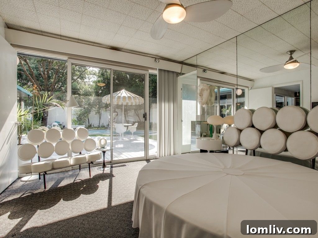 Beautifully terraced decks providing ample outdoor living space, perfectly overlooking the inviting swimming pool