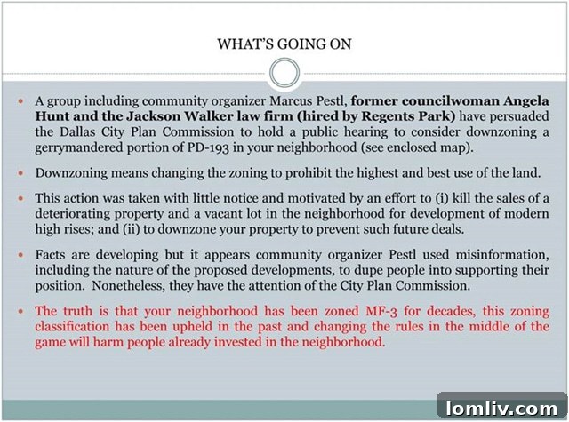 Oak Lawn Zoning Implications Map