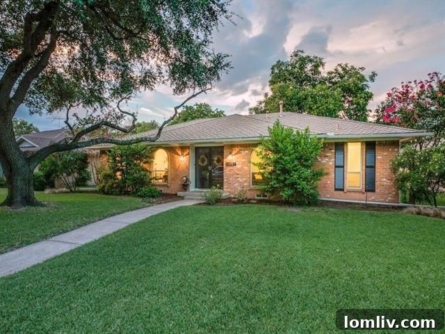 Refreshed exterior of 11057 Carissa Dr in Lochwood Meadows, East Dallas