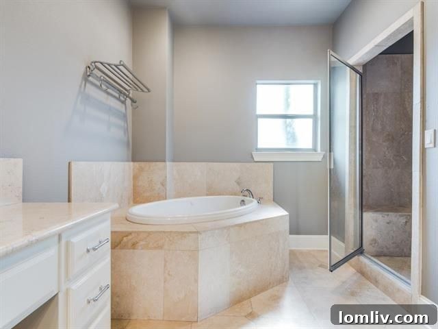 Spacious master suite with large walk-in closets in M-Streets Tudor