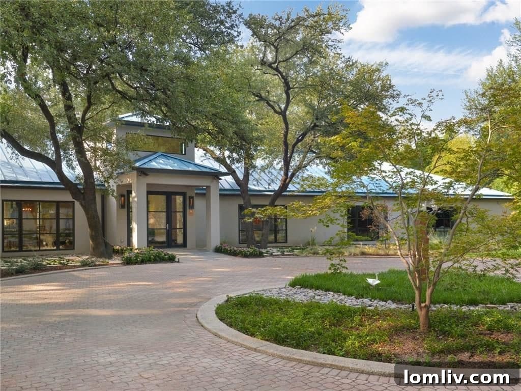 Texas Modern Masterpiece Perfected 2 Stunning Texas Modern Home Exterior