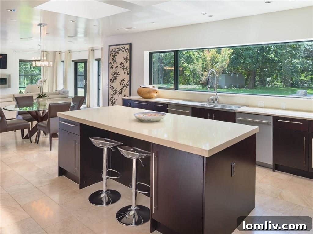 Texas Modern Masterpiece Perfected 13 Gourmet Kitchen with High-End Appliances