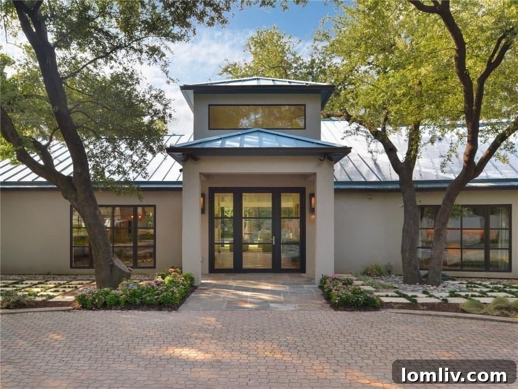 Texas Modern Masterpiece Perfected 3 Sleek Exterior of 11201 Leachman Circle Dallas