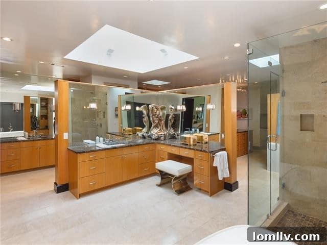 Texas Modern Masterpiece Perfected 22 Luxurious Master Bathroom with Steam Shower