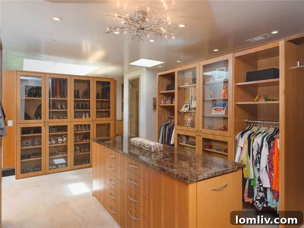 Texas Modern Masterpiece Perfected 23 Spacious Walk-in Closet in Master Suite