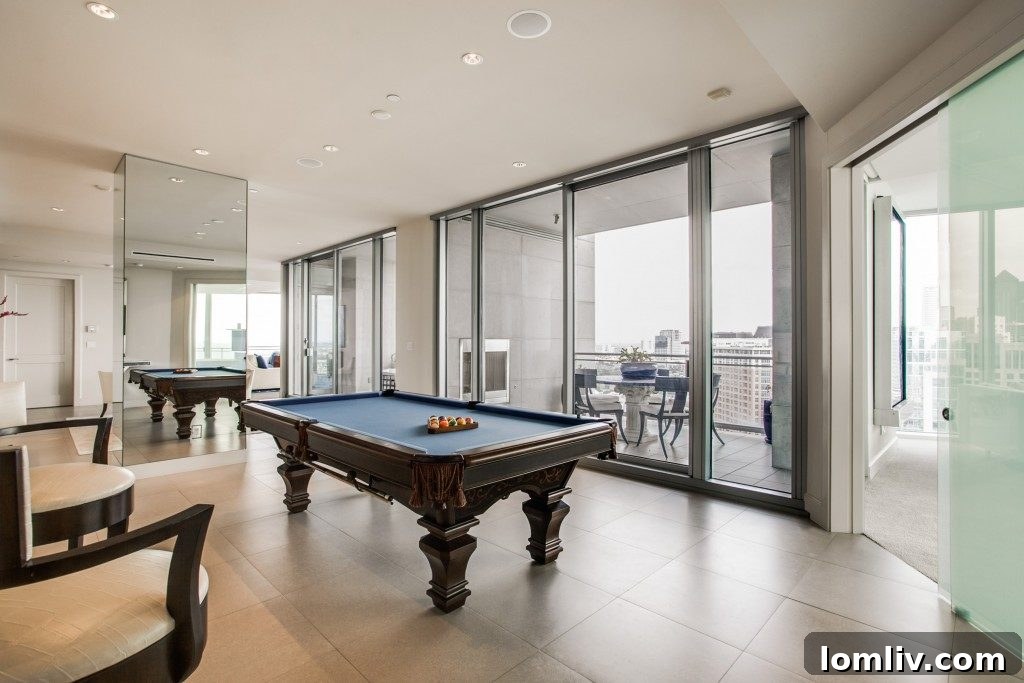 Nancy Guerriero's Sky-High Azure Oasis Captured by Innovative Drone 12 Azure Unit 2201 Interior Dallas Luxury Condo