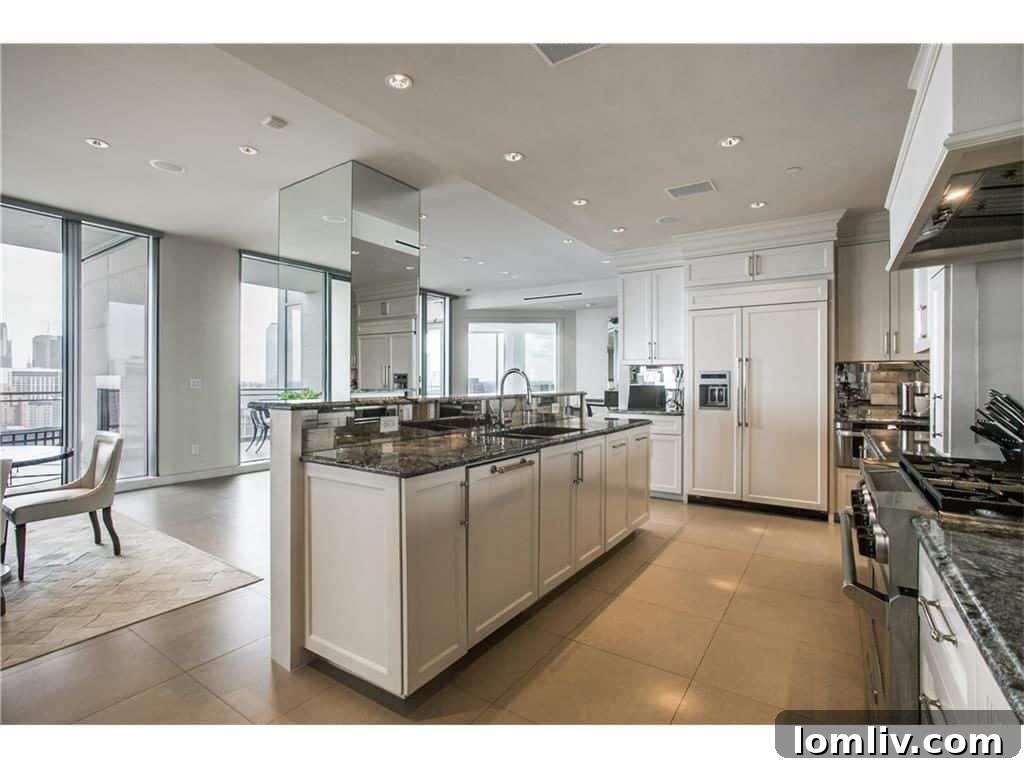 Nancy Guerriero's Sky-High Azure Oasis Captured by Innovative Drone 18 Elegant Study Azure Unit 2201 Dallas
