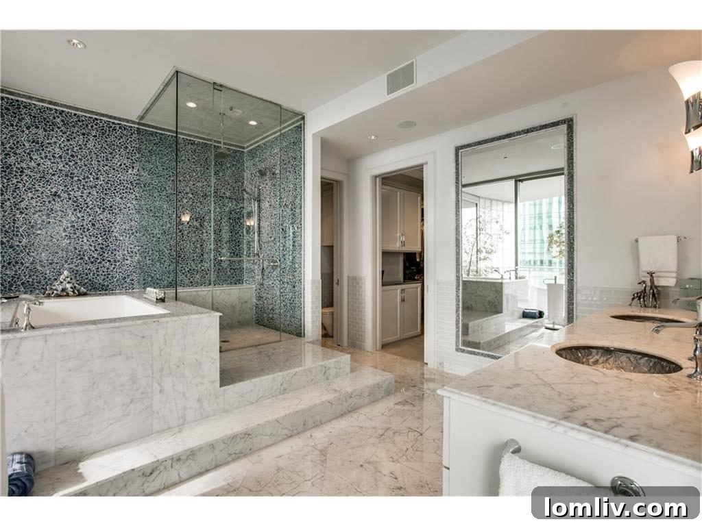 Dallas Condo Master Bath Azure 2201