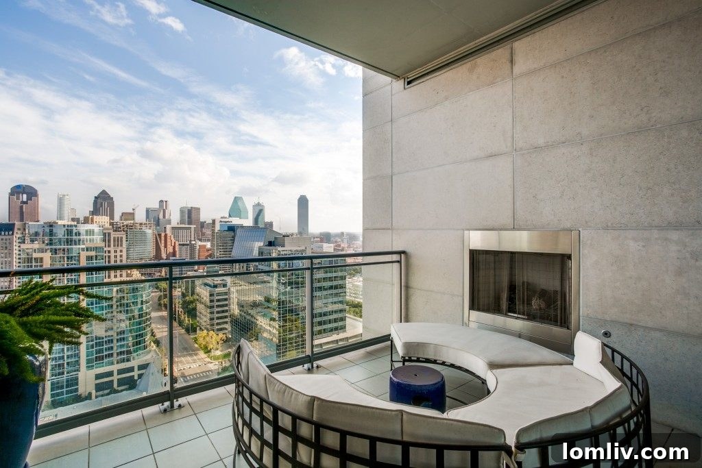 Nancy Guerriero's Sky-High Azure Oasis Captured by Innovative Drone 29 Dallas High-Rise Terrace View Azure 2201