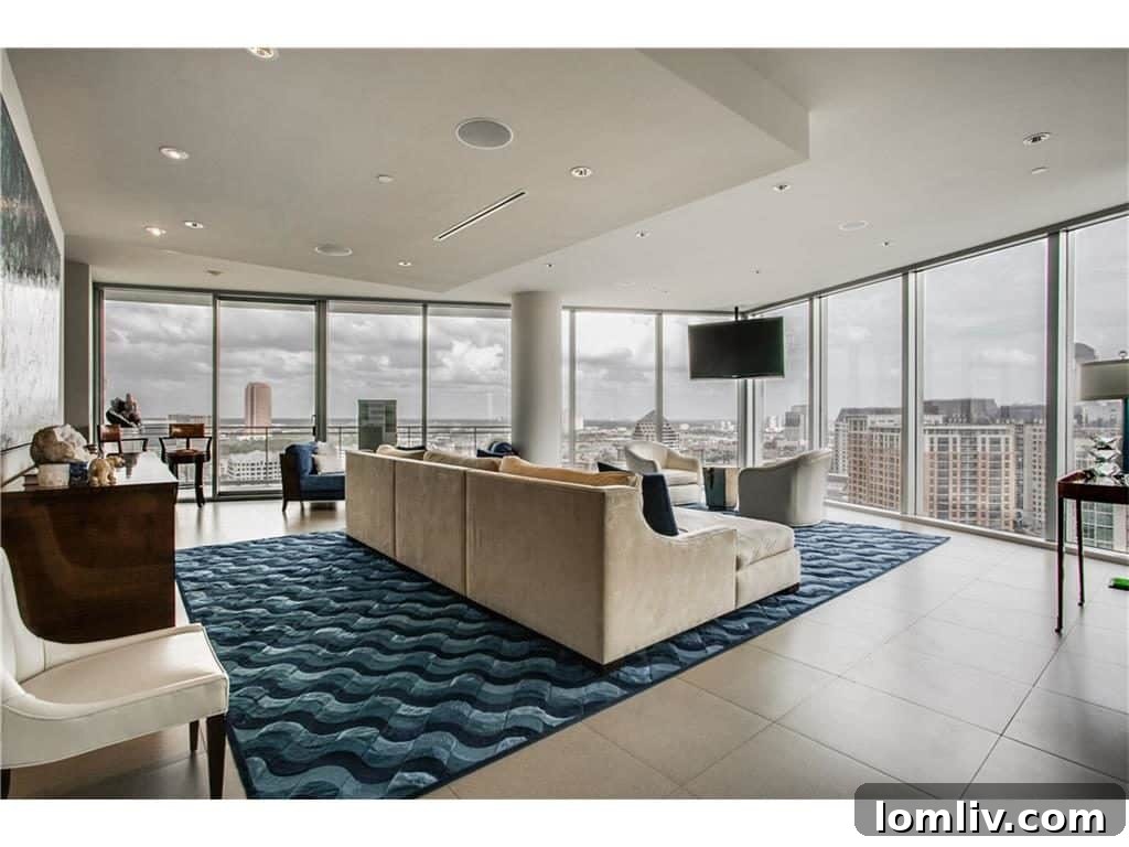 Dallas High-Rise Condo Azure 2201 Expansive Interior