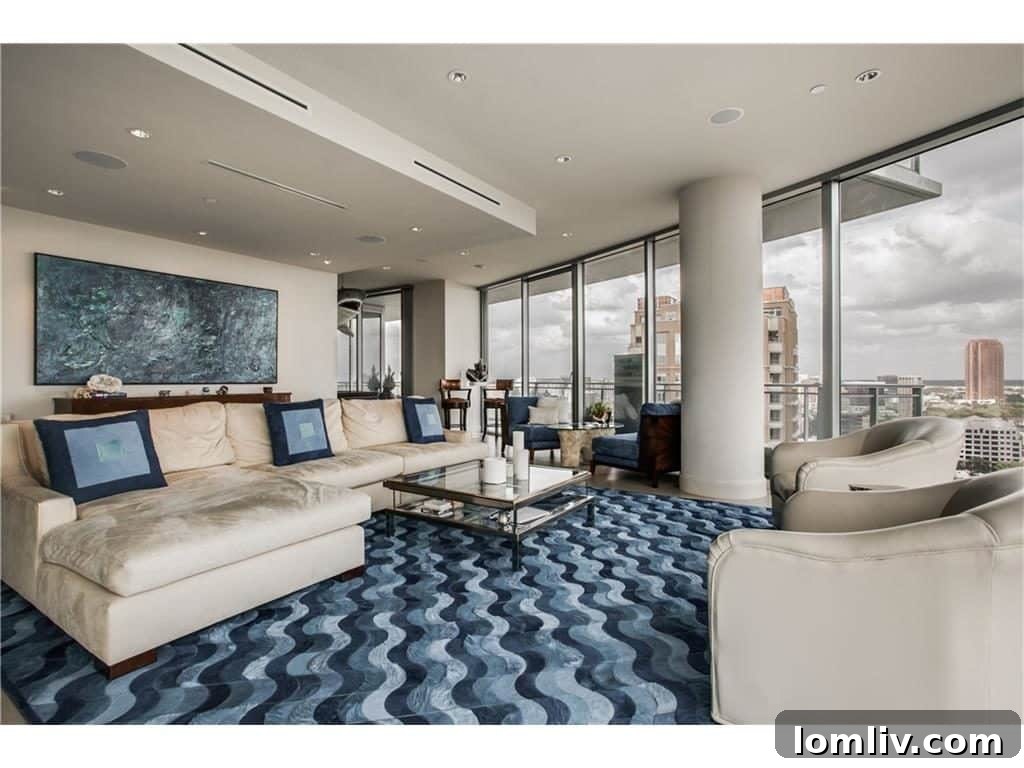 Custom High-Rise Interior Design Azure Dallas