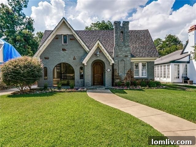 Charming Tudor exterior of 5526 Ridgedale Ave. in M-Streets