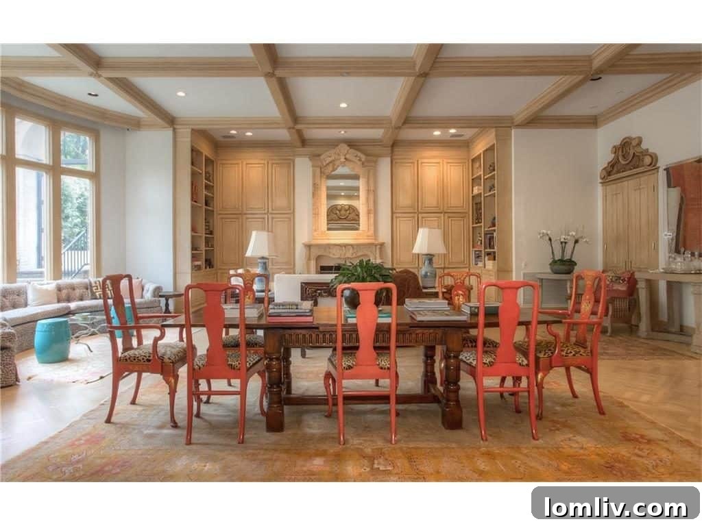Dining Room Detail with Art and Lighting