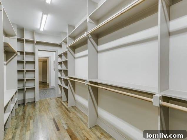Enormous Master Closet with Ample Storage