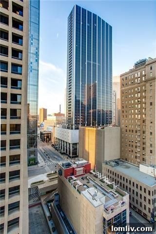Breathtaking city view from the private balcony of Unit 1109