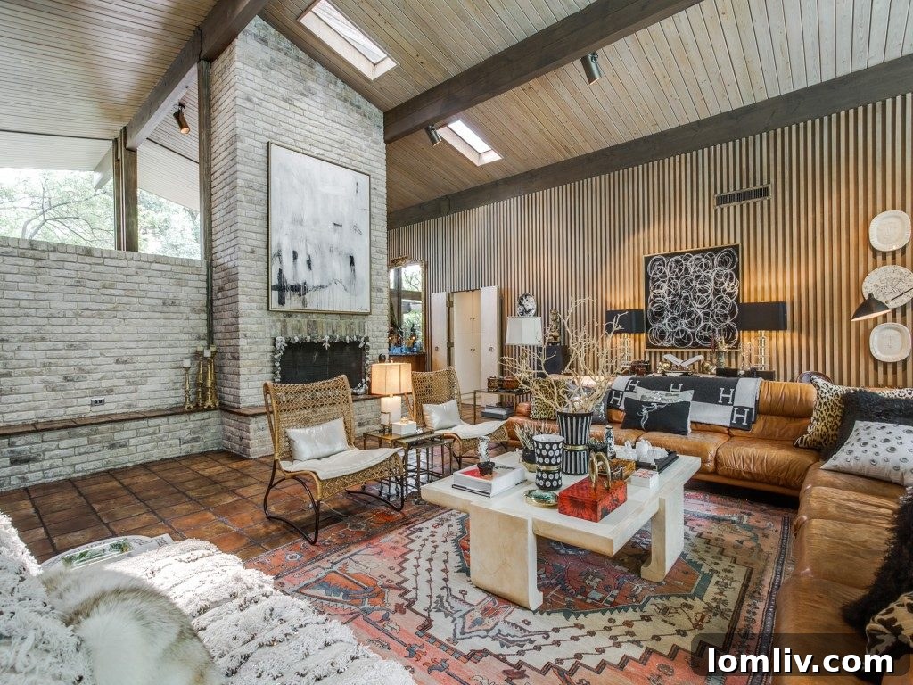 A cozy yet modern seating area within the Brookshire Circle home, featuring period-appropriate design elements.