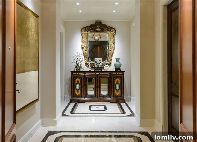 Ritz Unit 1802 Luxury Condo Entryway with Powder Room and Coat Closet