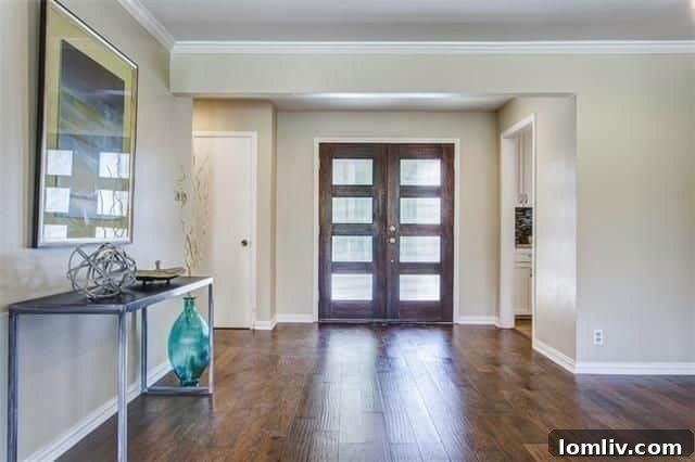 Modern White Shaker Cabinets and Granite Countertops in Renovated Dallas Kitchen