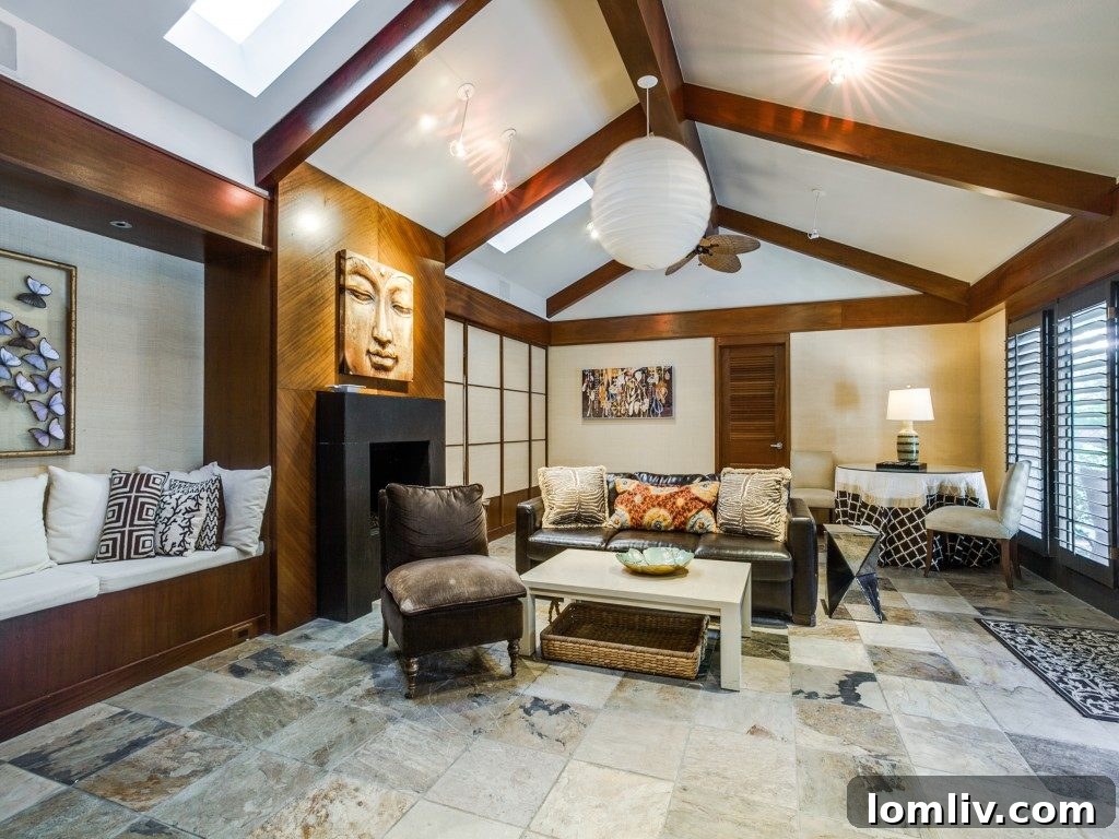 5330 Drane Drive Pool Cabana with Fireplace