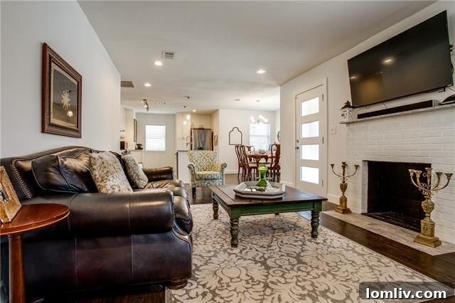 Stainless Steel Appliances and Herringbone Backsplash, Dallas Cottage