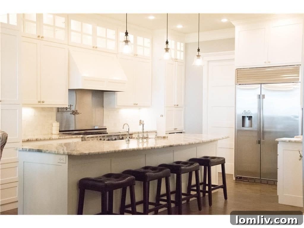 Modern Kitchen Design at Cedar Creek Lake Home