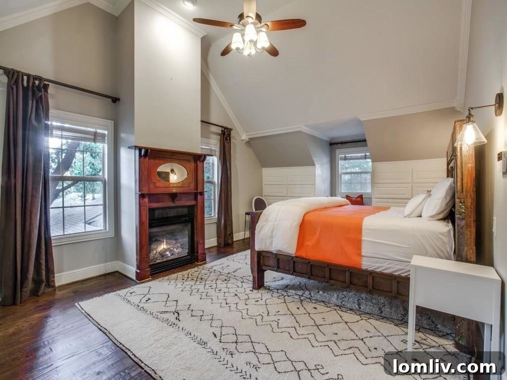 Peninsula Perfection: Adorable Southern Traditional, Steps to White Rock Lake 11 Master bedroom with direct access to a private screened porch