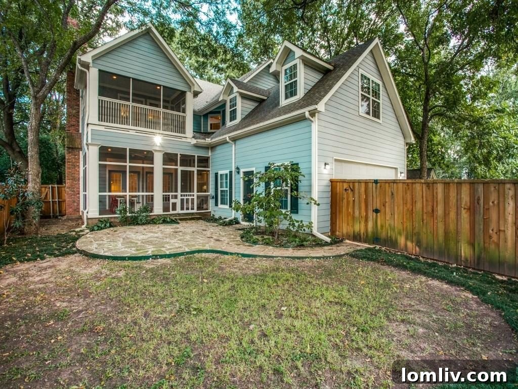 Peninsula Perfection: Adorable Southern Traditional, Steps to White Rock Lake 20 Inviting front exterior of the southern traditional home, showcasing its curb appeal