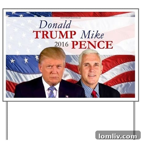 Trump-Pence 2016 campaign yard sign