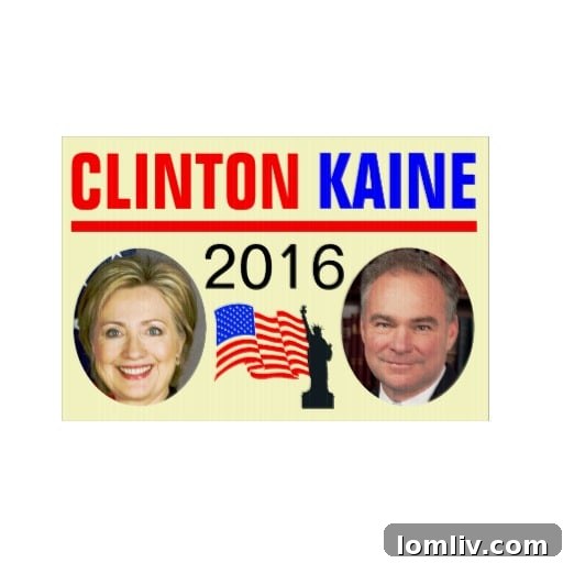 Hillary Clinton-Tim Kaine 2016 campaign lawn sign