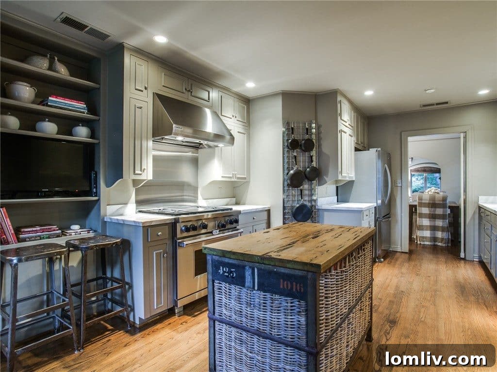 Bright and spacious kitchen with ample storage and custom cabinetry