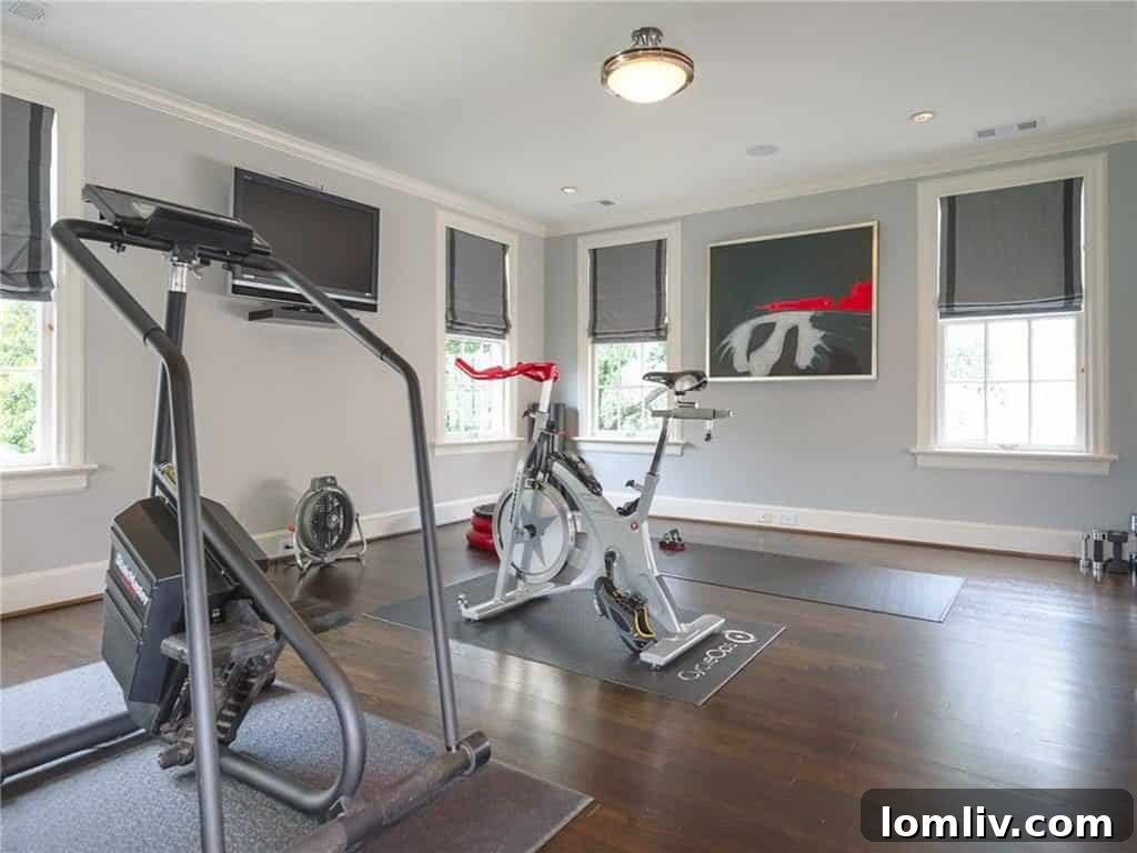 Spacious third-floor bedroom, offering flexibility and comfort