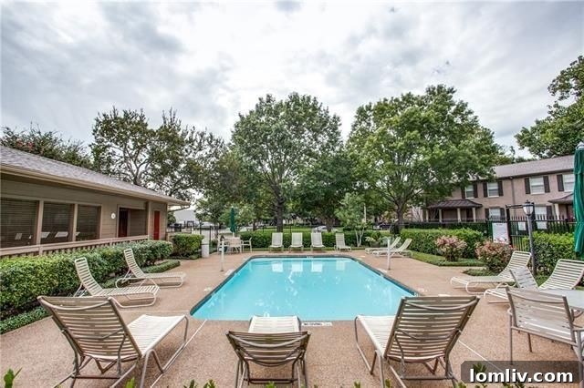 Overview of the Bordeaux Village Condos complex, showing multiple units and common areas