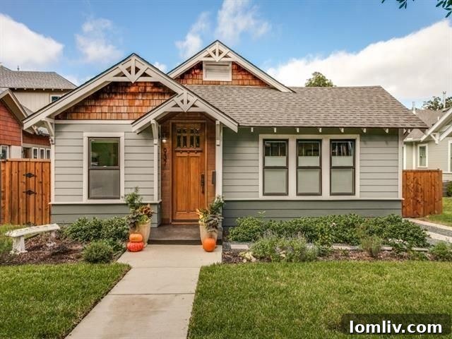 Beautifully restored interior living space of the Oak Cliff Craftsman home
