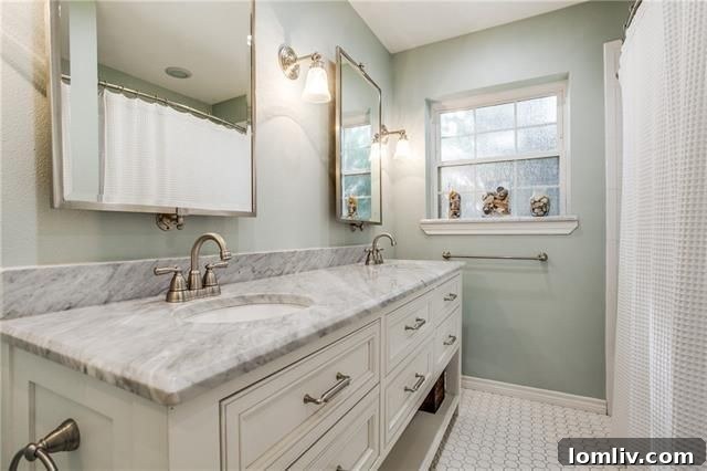 Bright and refreshed bathroom with contemporary fixtures and a clean design