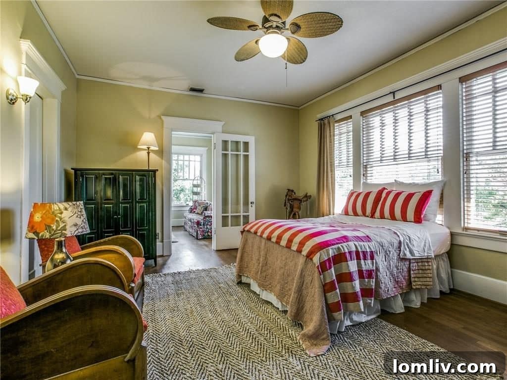 One of the spacious secondary bedrooms, offering comfort and privacy for family members or guests.
