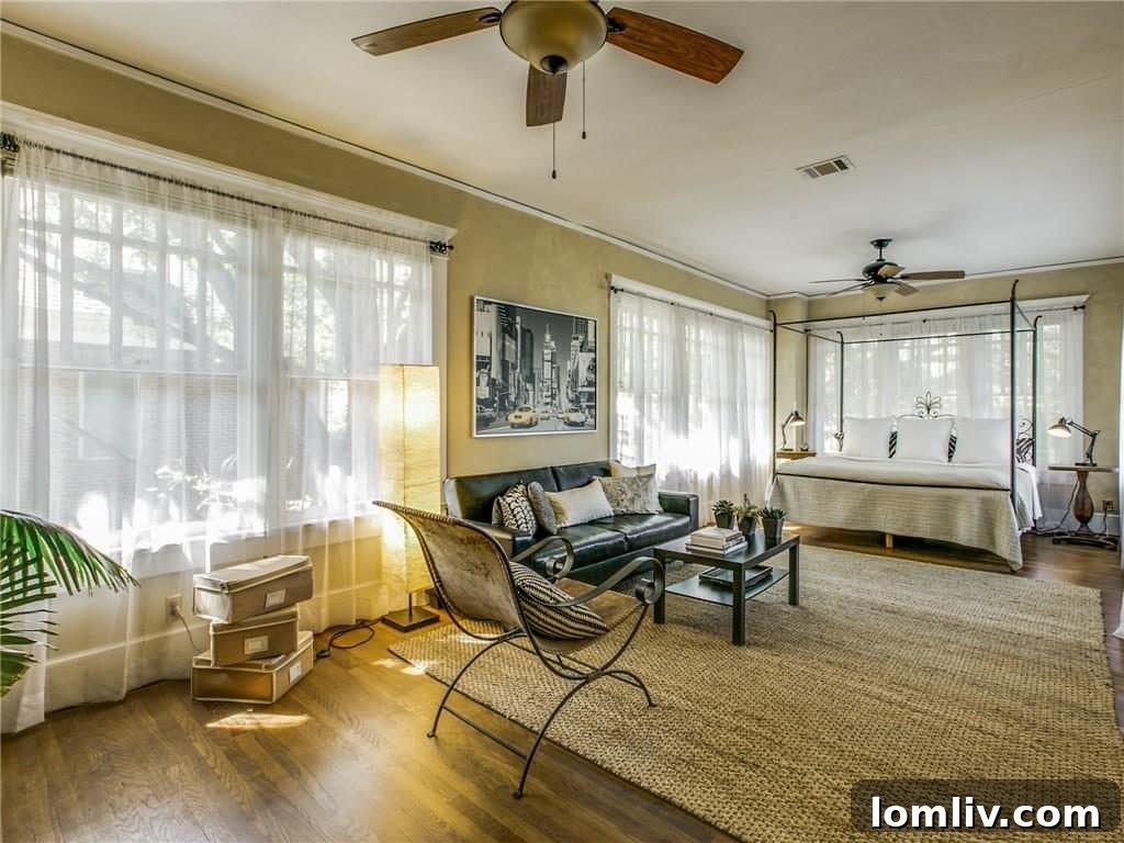 Serene master bedroom, offering a peaceful retreat with ample space and abundant natural light.