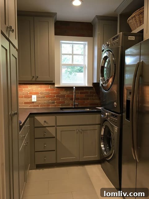 Upstairs Laundry Room Refrigerator