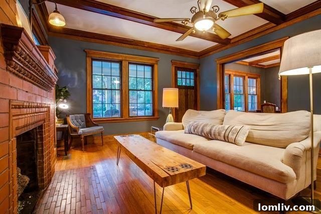Spacious Living Area with Hardwood Floors