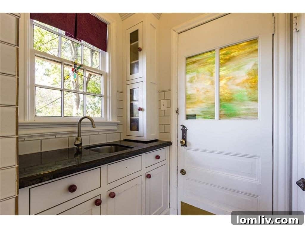 A glimpse of a modern and functional utility space or mudroom, reflecting practical updates.