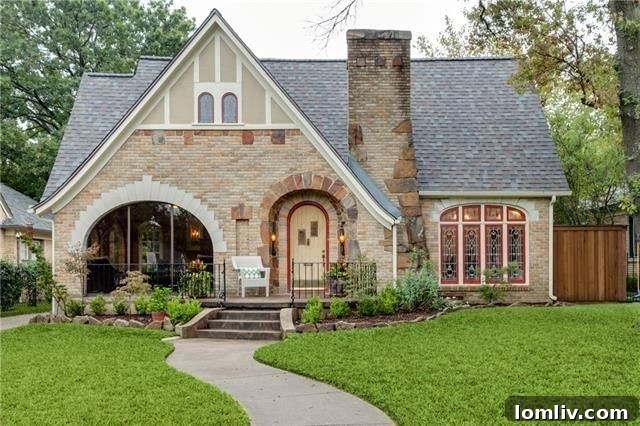 Elegant Tudor Exterior on Westlake Ave, Dallas