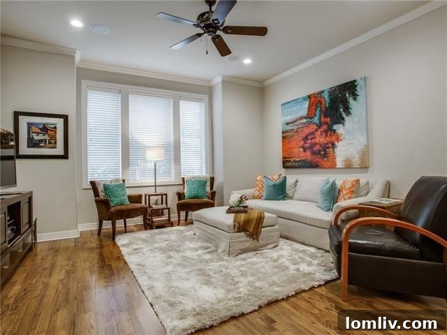 Bright Master Bedroom with Custom Closet
