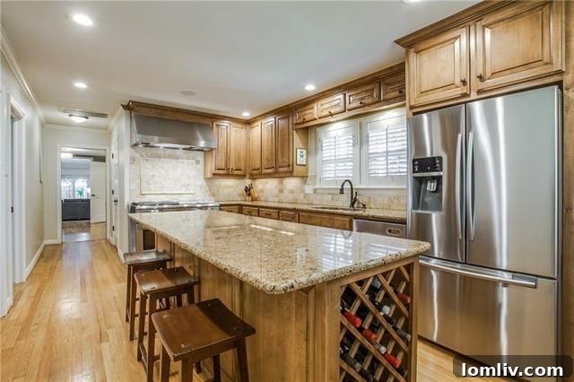 Gourmet Kitchen with Large Island and Commercial-Grade Appliances