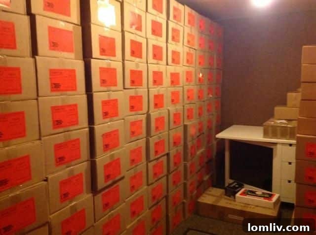 Extensive Food Storage and Larder within the Survival Bunker, ready for long-term provisions