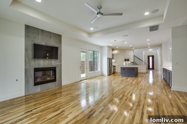 Modern kitchen with high-end appliances and quartz countertops