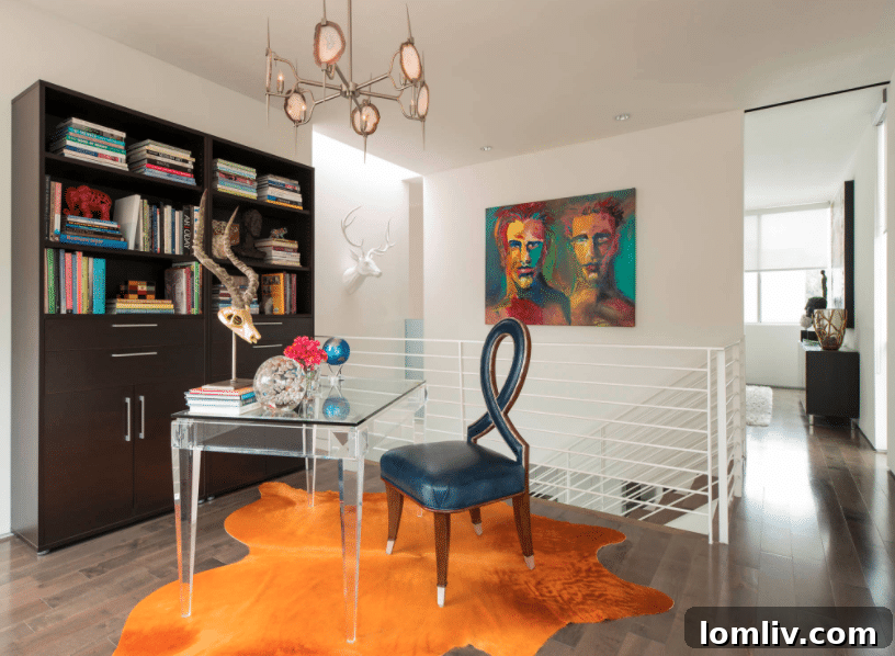 Cozy yet elegant reading nook or small sitting area with comfortable seating and thoughtful decor.
